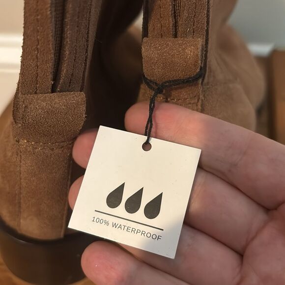 Dolce vita nwt Brown Suede Ankle Boots size 8.5W - Picture 3 of 7